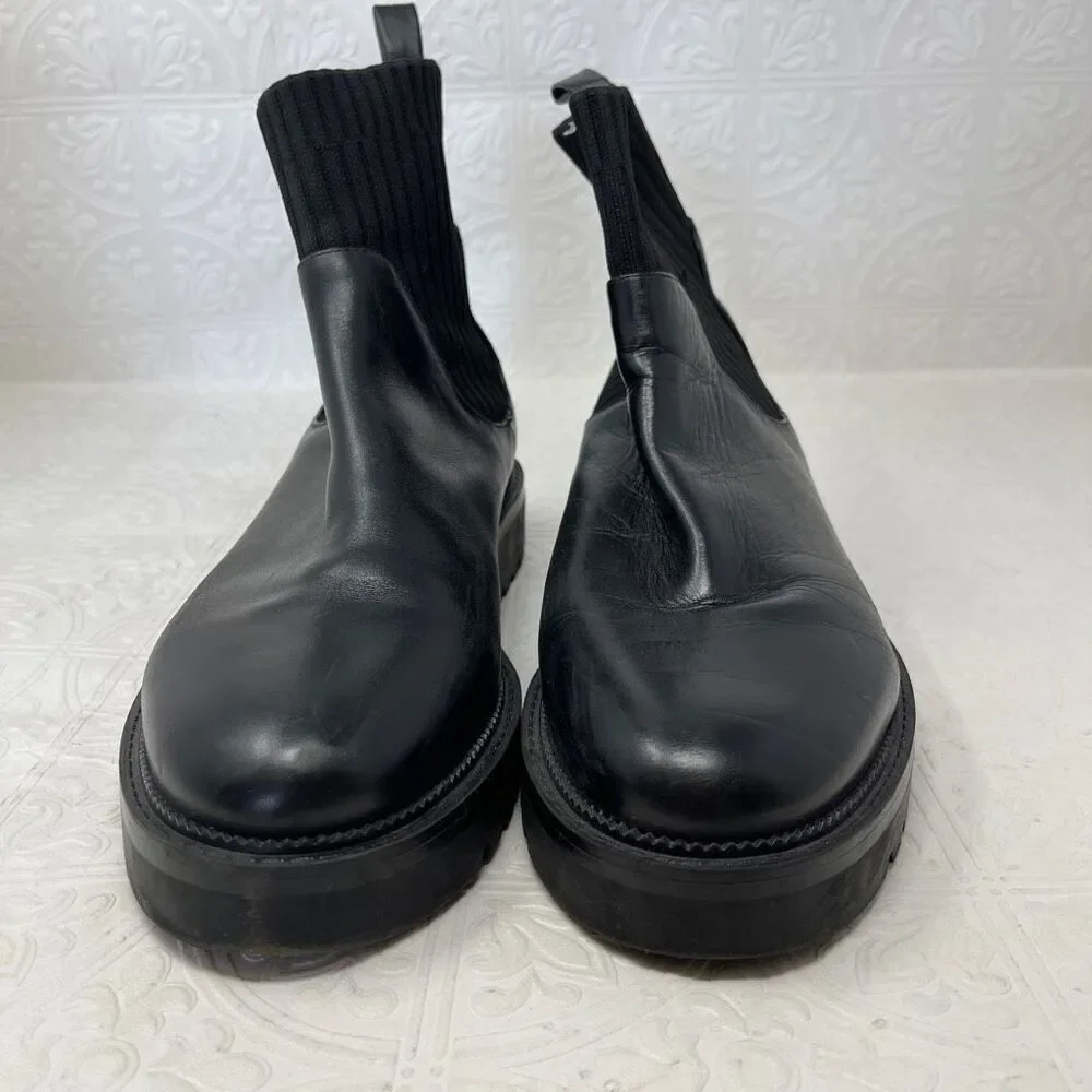 Blondo Hallie Waterproof Booties in black leather sz11